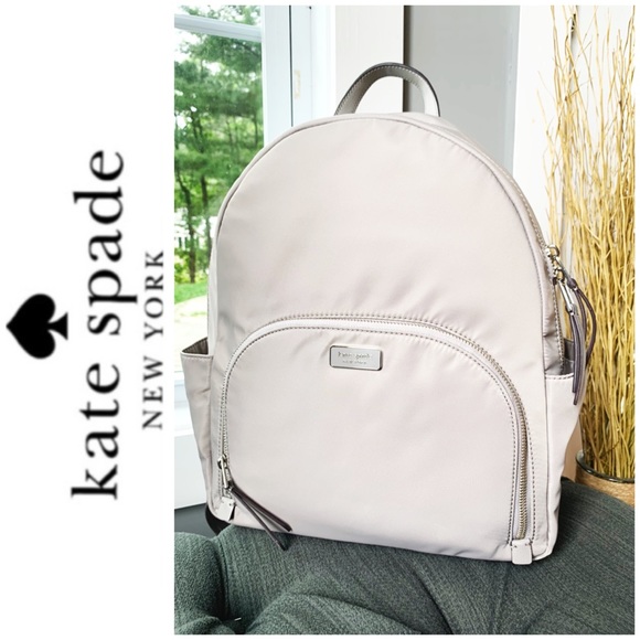 kate spade Bags Nwt Kate Spade Large Backpack W Laptop Slot Taupe